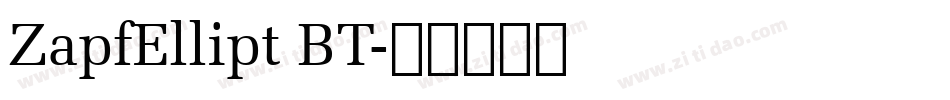 ZapfEllipt BT字体转换